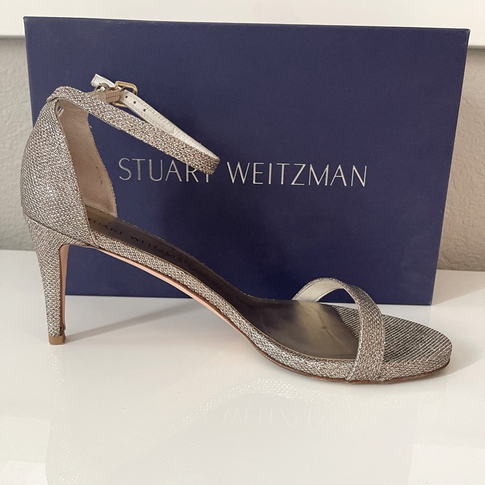 Stuart Weitzman stiletto | size 9.5 | worn once | wedding shoe